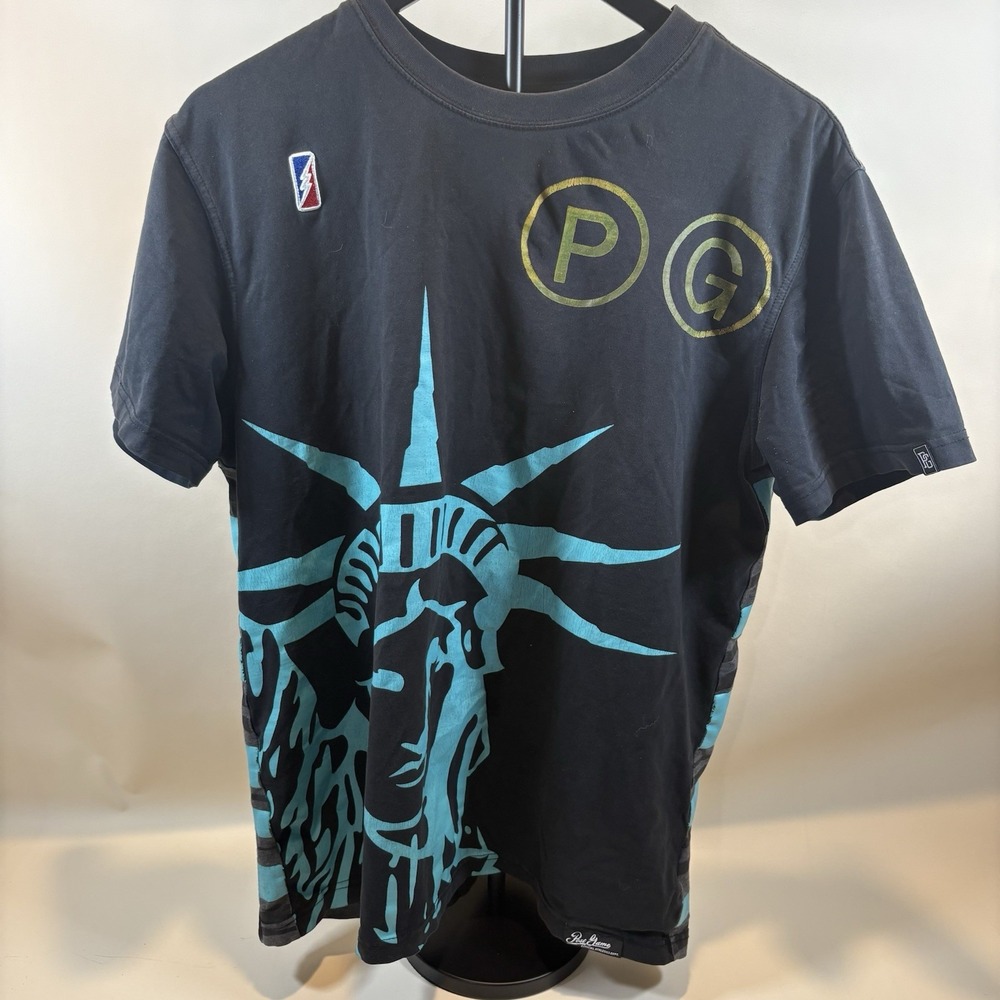 Michael Jordan Shirt Mens Large Black‎ Post Game Career stats shirt Liberty